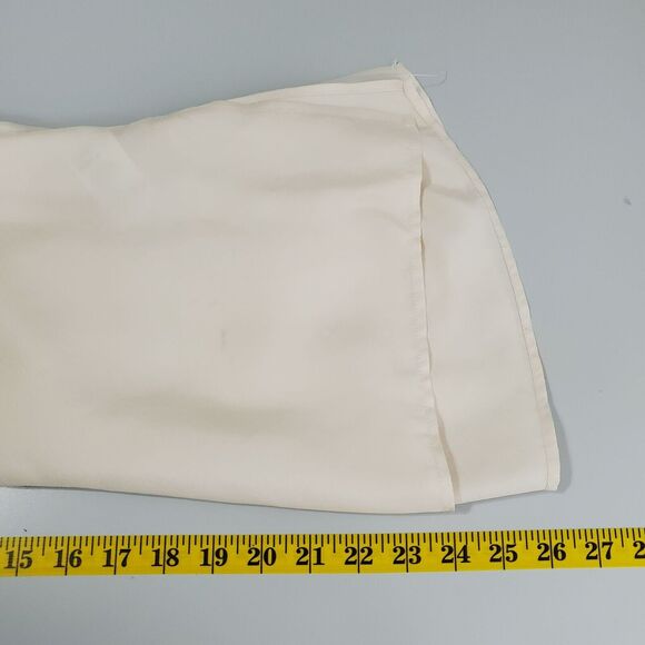 Reiss Womens Jorja Silk Top Size 2 V-Neck Racerback Cream Ivory Sleeveless FLAW - Picture 9 of 9